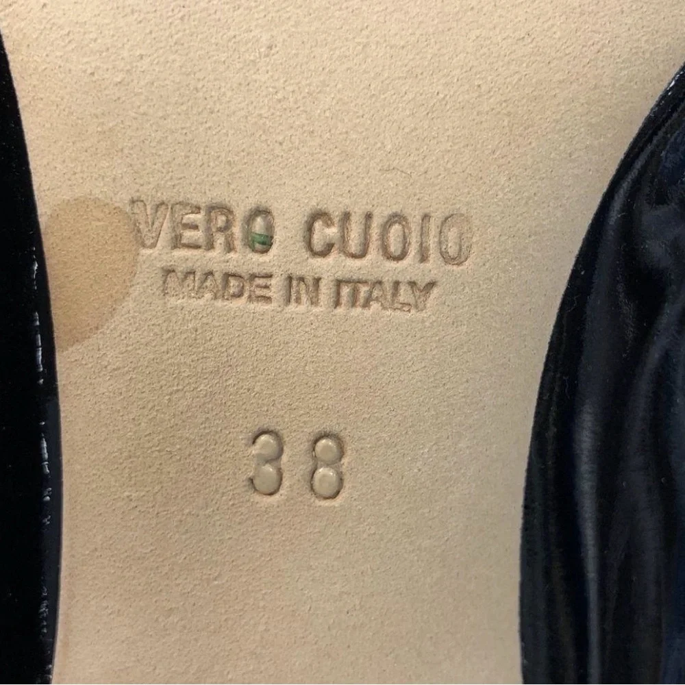 Roberto Festa Leather Black Heels Made in Italy